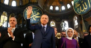 Cumhurbaşkanı Erdoğan’ın Yeditepe Bienali açılışından yansıyan kareleri