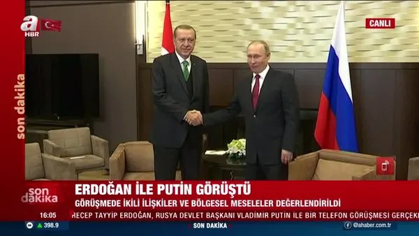 Son dakika: Başkan Erdoğan'dan Rusya Devlet Başkanı Putin ile kritik görüşme!