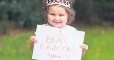 Dört yaşındaki kız 12 tümörü yendi