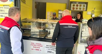 Şarköy’de bayram öncesi tatlıcılar denetlendi! #tekirdag