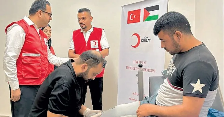 Kızılay’dan Gazze’ye protez desteği