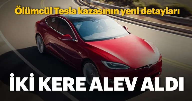 Tesla’nın bataryası iki kere alev aldı