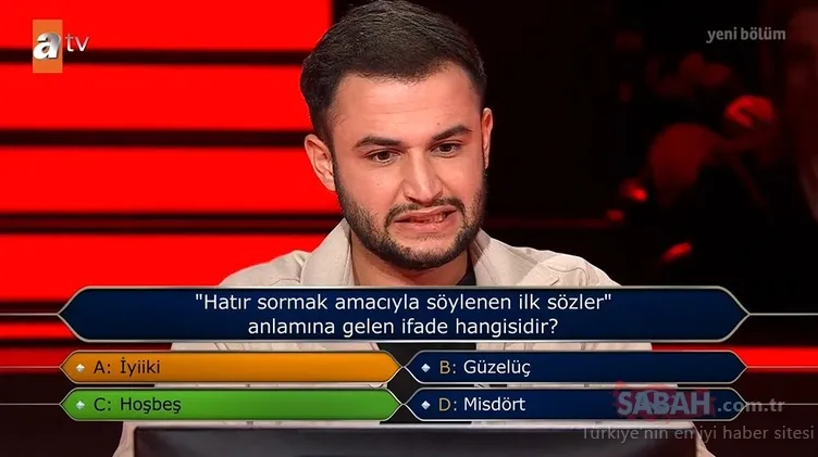 Kim Milyoner Olmak İster’de ikinci soruda elenerek şaşırttı! İşte Milyoner’de yarışmacının elendiği o soru!