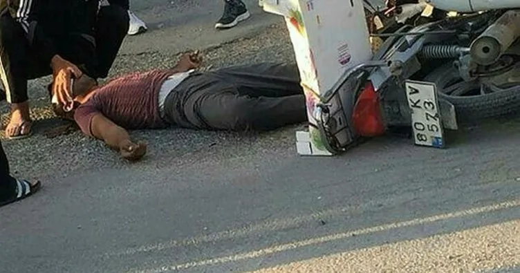 Minibüs ile çarpışan motosiklet sürücüsü hayatını kaybetti