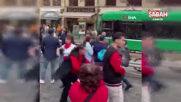 İsviçre'de PKK yandaşları, Türk vatandaşlarına saldırdı | Video