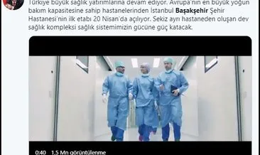 Türkiye’nin dev kapasiteli yeni Başakşehir Şehir Hastanesi sosyal medyada trend oldu!