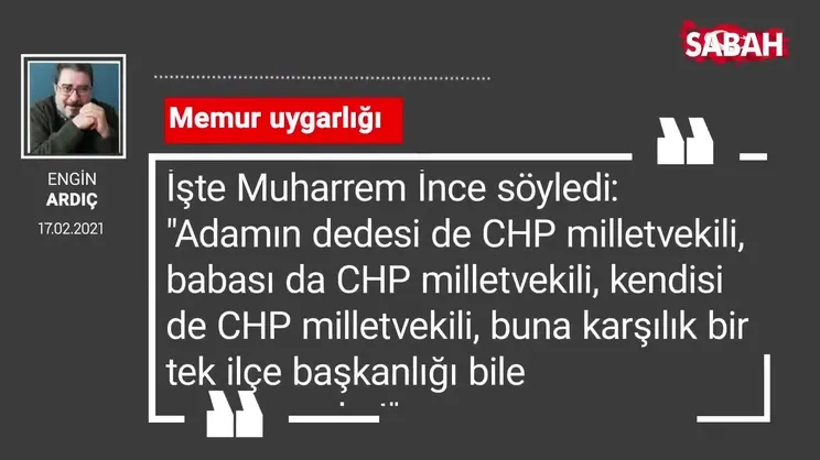 Engin Ardıç | Memur uygarlığı