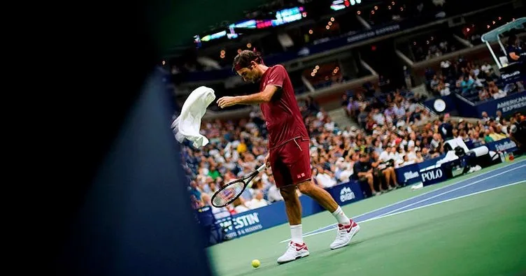 Federer’i sıcak vurdu!