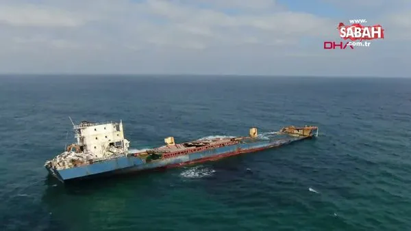 Şile'de karaya oturan 'Natalia' kargo gemisi kaderine terk edildi