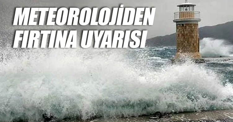 Akdeniz’de fırtına uyarısı