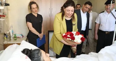 Vali yardımcısı Yeliz Mercan ile İl Jandarma Komutanı’ndan bayram ziyaretleri