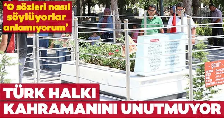 Şehit Halisdemir’in kabrinde ziyaretçi yoğunluğu