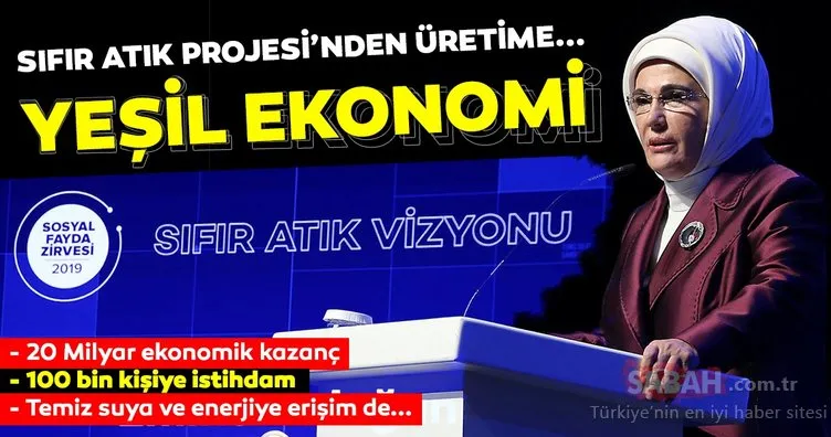 6. Sosyal Fayda Zirvesi’nde konuşan Emine Erdoğan, Yeşil Ekonomiye dikkat çekti