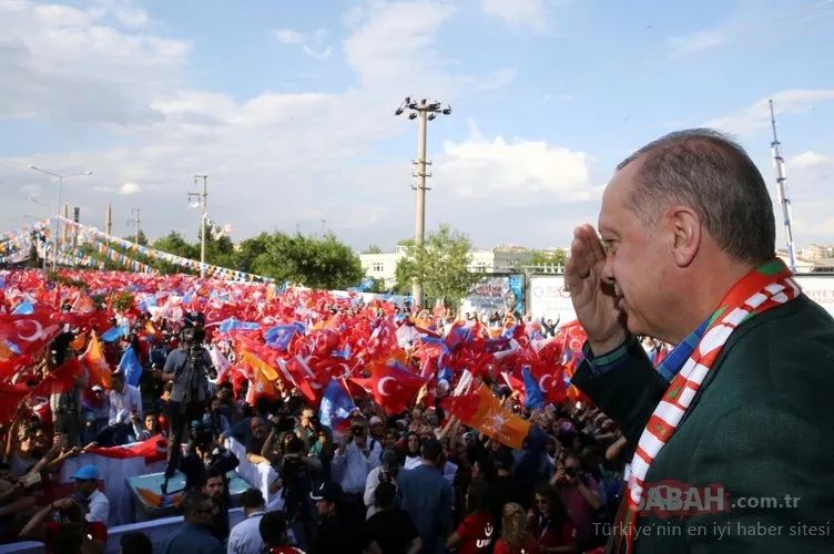 Cumhurbaşkanı Erdoğan'a Diyarbakır'da sevgi seli - 24 hazirana doğru