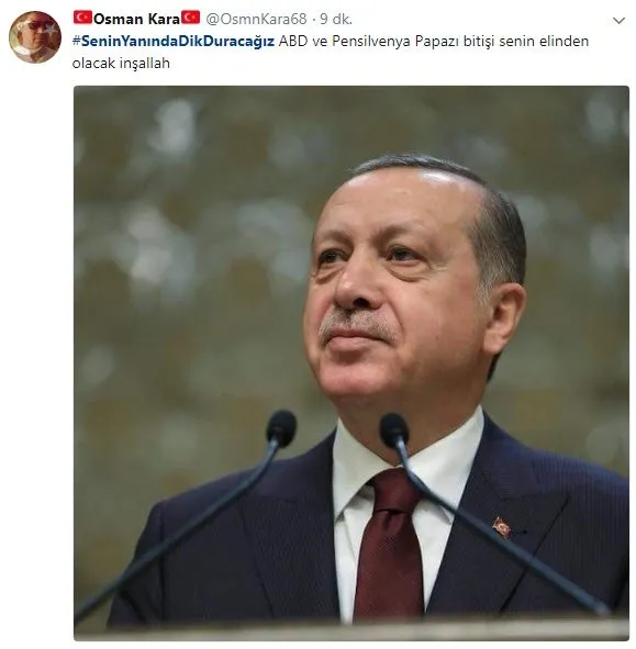 Cumhurbaşkanı Erdoğan'a dev destek! Senin yanında dik duracağız