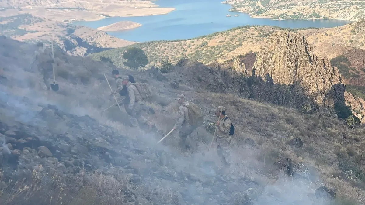 Tunceli'deki orman yangını kontrol altına alınıp söndürüldü