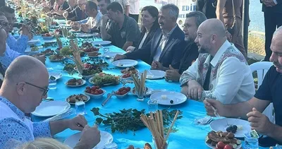 Edirne’de 150 metrelik peynir sofrası #edirne