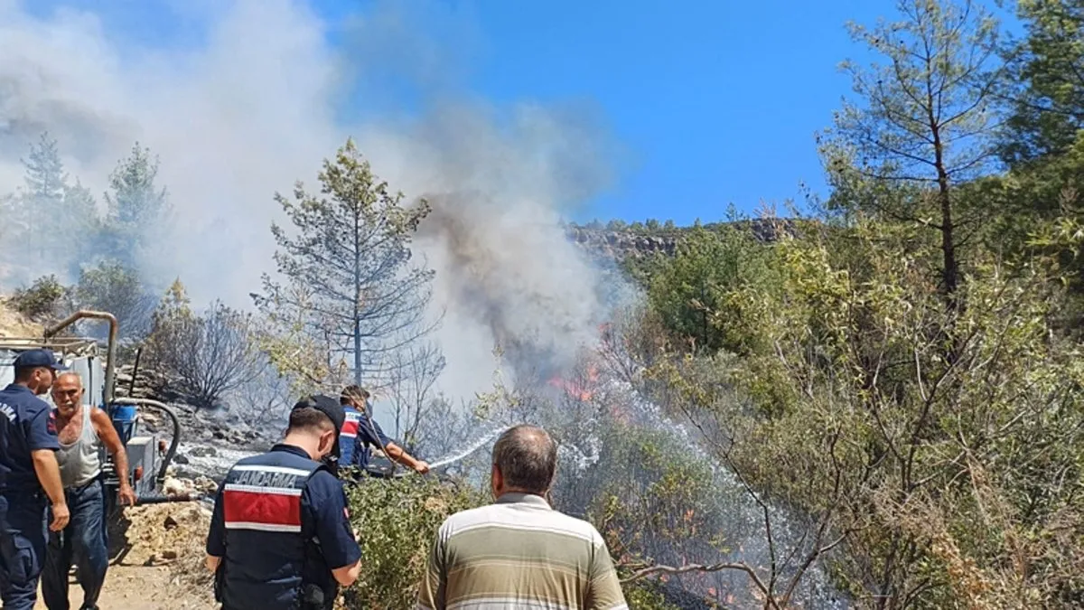 Mersin'de orman yangını