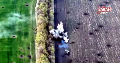 Ukrayna Rus ordusuna ait tankları top atışlarıyla vurdu | Video