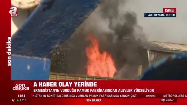 Son dakika! Ermenistan ateşkesi ihlal etti Terter'e saldırdı! Canlı yayında böyle bombalandı | Video