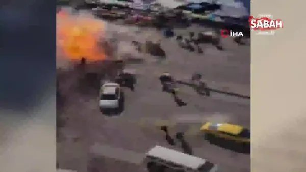 Bağdat'ta canlı bombanın kendini patlama anı görüntüleri rotaya çıktı | Video