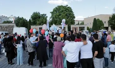 Tedavi parası toplanan SMA’lı Muhammed Dubai yolcusu: Balonlar bu kez Muhammed için gökyüzüne bırakıldı #kayseri