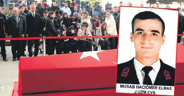 Şehit uzman çavuşa veda