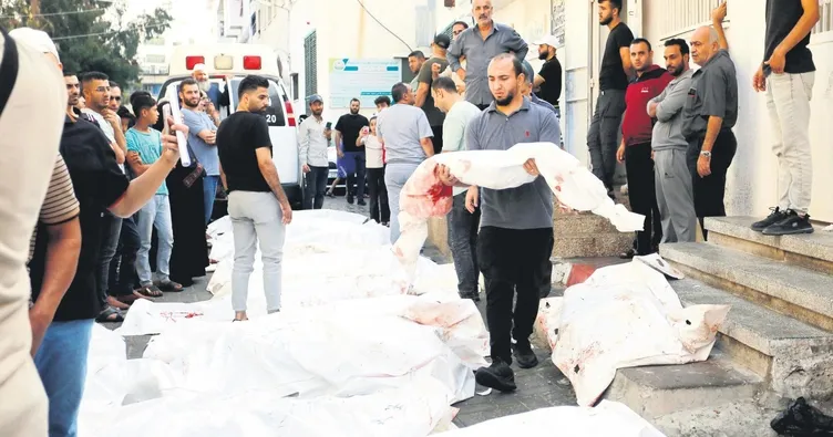 Gazze sokakları morga dönüştü