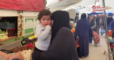 Bebek firarda! Emniyeti peşine taktı, pazarı karıştırdı | Video