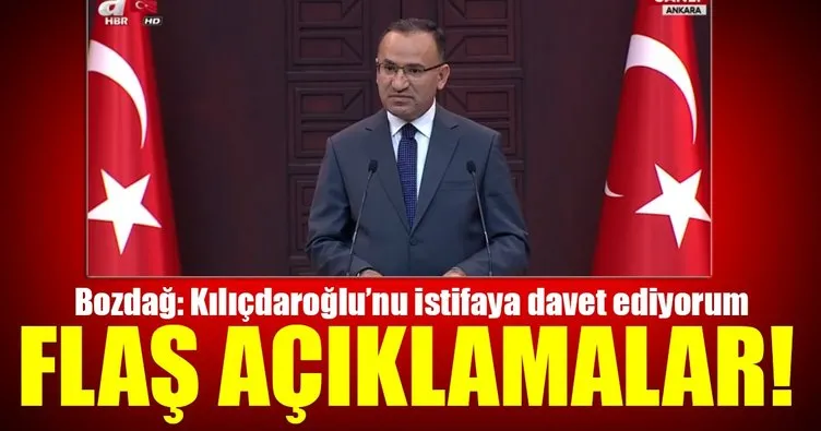 Bozdağ’dan Kılıçdaroğlu’na istifa çağrısı