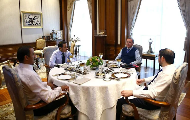Erdoğan, Katar Emiri ile görüştü