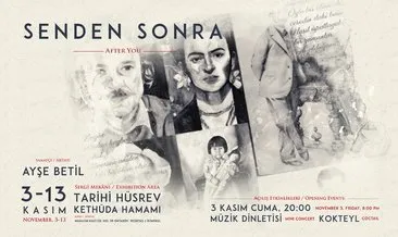 Ressam Ayşe Betil’den tarihi hamamda sergi