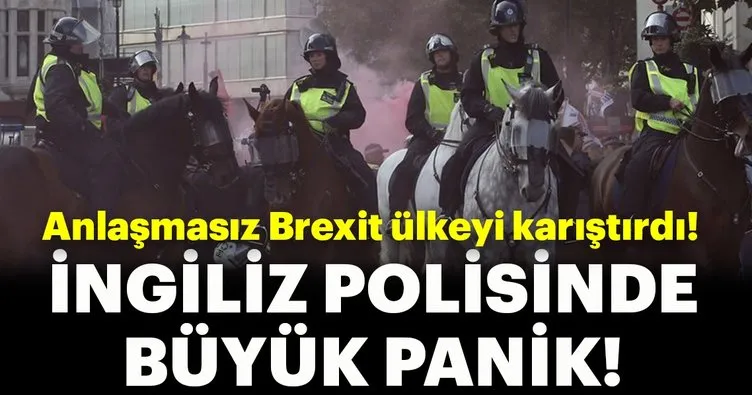 İngiliz polisi anlaşmasız Brexitten kaygılı!