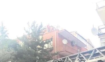 Apartmanda korkutan yangın