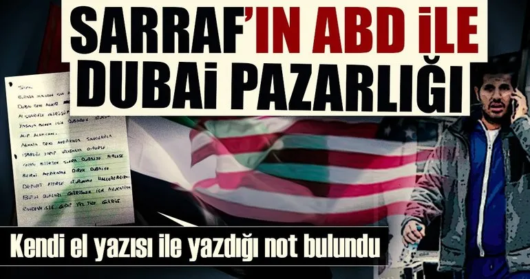 Sarraf’tan Dubai pazarlığı