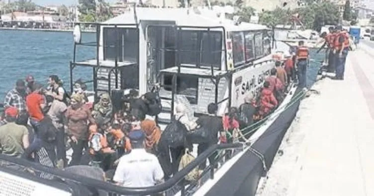 Ege Denizi’nde 56 göçmen yakalandı
