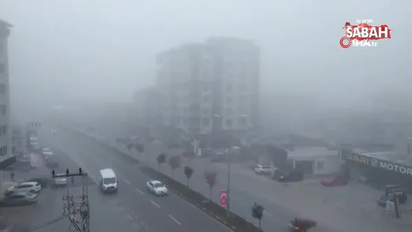 Hatay’da sabah saatlerinde sis etkili oldu | Video