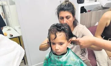 Depremzede çocuklara kuaför sürprizi #hatay