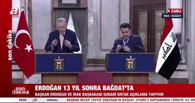 Son Dakika: Başkan Erdoğan’dan Sudani ile ortak basın toplantısında çok net mesaj! PKK Irak’tan silinecek... | Video