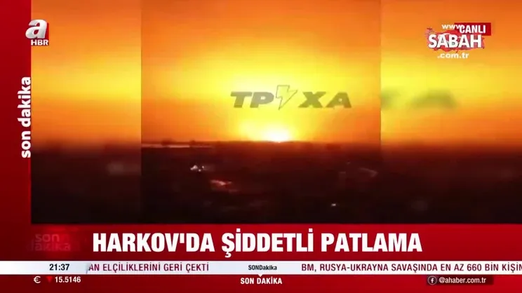 Harkov'da şiddetli patlama!