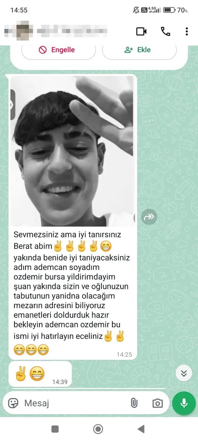 SON DAKİKA… Minguzzi ailesini tehdit edenlere örgüt soruşturması: Şikayetini geri çekmezsen seni de o veletin yanına gömeriz!