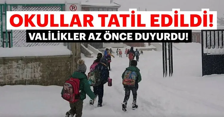 Son dakika: Bugün o iller ve ilçelerde okullar tatil edildi 4