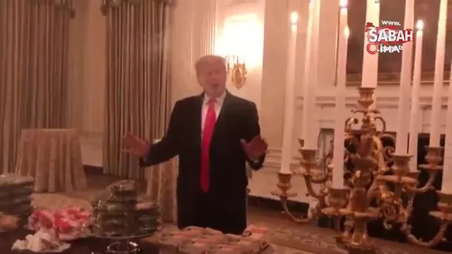 Trump, Beyaz Saray’a 300 hamburger sipariş etti