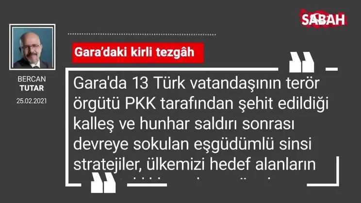 Bercan Tutar | Gara’daki kirli tezgâh