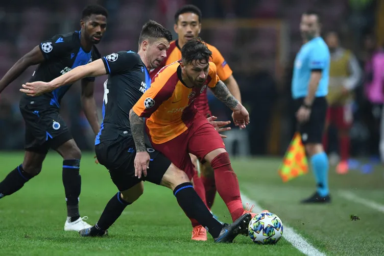 Galatasaray - Club Brugge maçından kareler