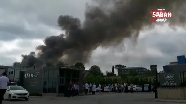 Kimya fabrikasında yangın, itfaiye ekipleri müdahale ediyor | Video