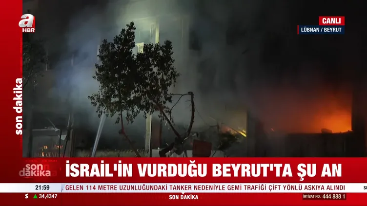 Son dakika: Katil İsrail kana doymuyor! Beyrut’un merkezine bir günde ikinci saldırı