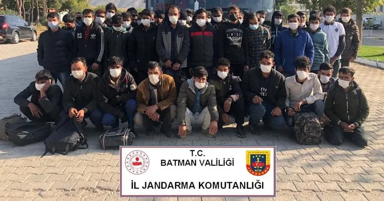 Batman’da 30 düzensiz göçmen yakalandı