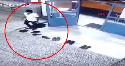 Kayseri’de camiye eski ayakkabıyla gelen şahıs yeni ayakkabıyla gitti! | Video
