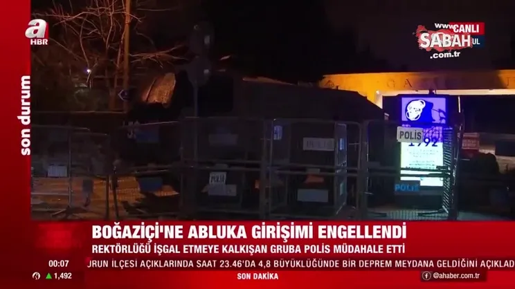 Son Dakika: Boğaziçi Üniversitesi’ndeki provokasyona müdahale: 159 gözaltı | Video